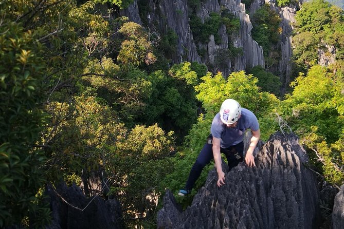 Climb and Abseiling Hidden Pinnacles of Takun - The group size and private-guide attention (this matters on rock)