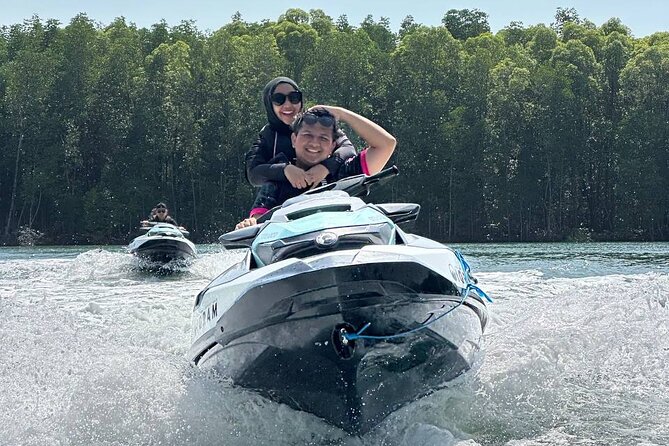 Jet Ski Tour Mee Udang Pulau Tuba - Pulau Tanggok Besar Private Beach Swim Break