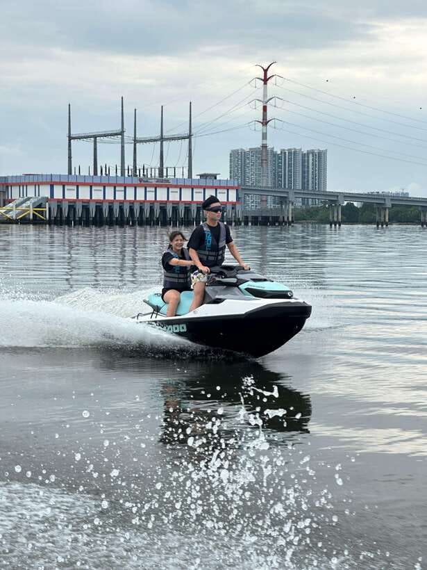 Johor Bahru : Seadoo JetSki 30mins Self Ride Tour (Double) - The Route in Plain English, Senibong Cove to R&F Mall and Back