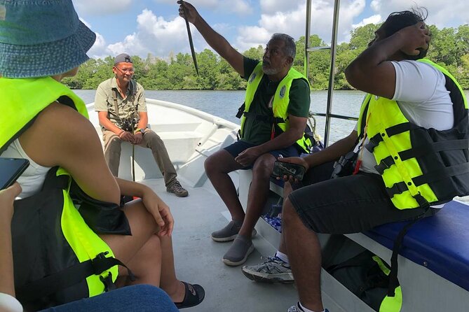 Johor Desaru Coast Day River Cruise - Stop 1 on the Lebam River: how mangrove roots and birds become the show