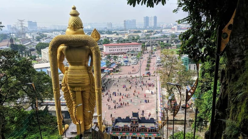 Kuala Lumpur Adventure:Kanching Falls, Ramayana & Batu Caves - Batu Caves and the 272 Steps: The Lord Murugan Statue Plus a Real Stamina Check