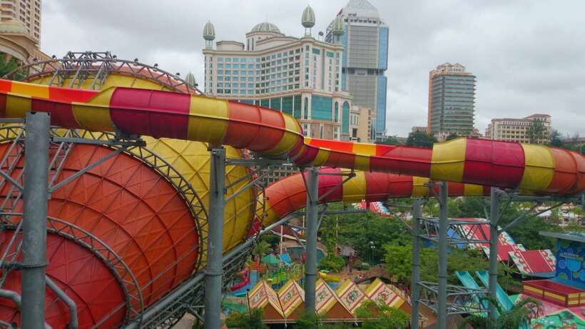 Kuala Lumpur: Sunway Lagoon Theme Park Ticket with Transfer - Amusement Park thrills: coasters, slingshots, and a suspension bridge view