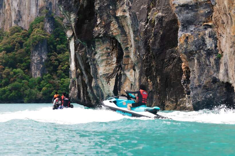 Langkawi: Jet Ski and Parasailing Tour - Parasailing in Langkawi: sky views plus a free drone video