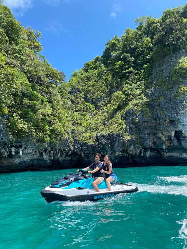 Langkawi Jet Ski Tour Dayang Bunting Free Drone Video - Safety briefing style: clear, not scary