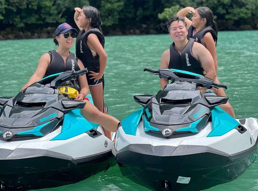 Langkawi Jet Ski Tour Dayang Bunting Free Drone Video - Limestone cliffs, fjord-like cruising, and passing more than 10 islands