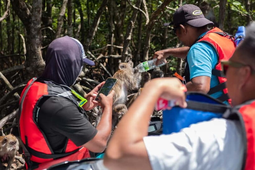 Langkawi: Jet Ski Tour UNESCO Kilim Geopark Free Video - Talam Dua Muka Island and the two-face beach pause