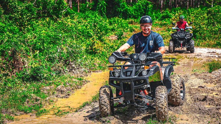 Langkawi Jungle and Waterfall Adventure (Golden Hour) - The Return Route Through Paddy Fields and a Water Reservoir Splash Ride