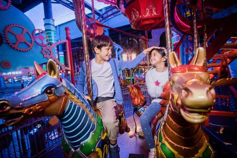 Malaysia: Genting Skytropolis Indoor Theme Park Ticket - Thrill seekers: Spin Crazy, Sky Towers, Super Glider, and Music Express