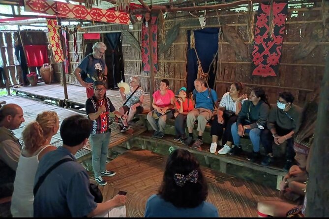 Mari Mari Cultural Village - First look at the village huts: culture you see, then culture you do