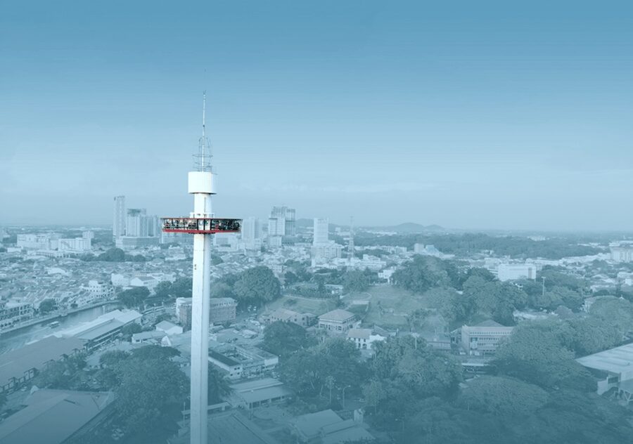 Melaka: Menara Taming Sari Tower E-Ticket - What you can spot from 80 meters: St. Paul’s Hill to the Straits Mosque