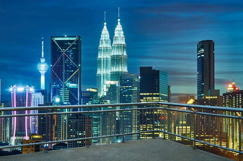 Night Tour of Petronas Twin Towers, Kuala Lumpur - Merdeka Square (Independent Square) Under Lights