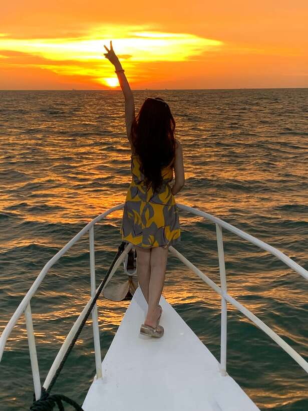 Port Dickson: Breathtaking Dickson Dragon Sunset Cruise - Karaoke and the social vibe on a 60-person trimaran