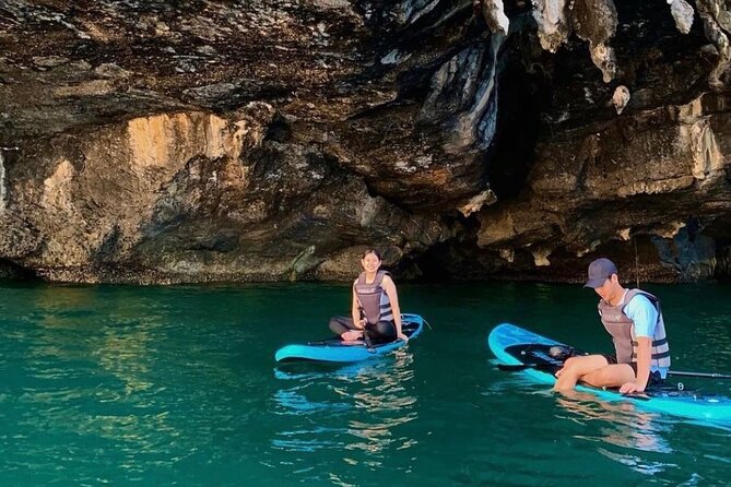 Private Stand Up Paddle Trip in Tanjung Rhu - The man-made private island swim: a reward stop